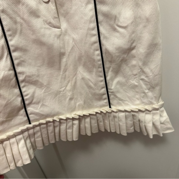 Vintage BeBe y2k tennis halter dress ruffles button front - Picture 11 of 15